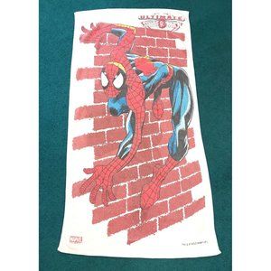 Marvel Ultimate Spider-Man 55”Lx29”H Beach Towel Used Rare 2003